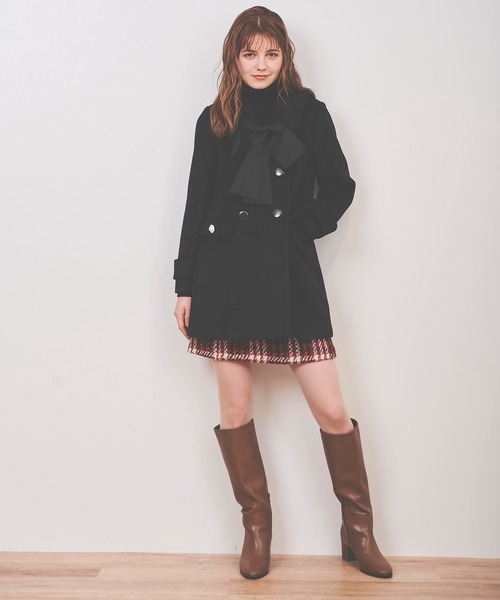 31 Sons de mode（トランテアン　ソン　ドゥ　モード）の「チェック台形スカート（スカート・レディース・レッド/オフホワイト・38/36）」の15枚目の写真