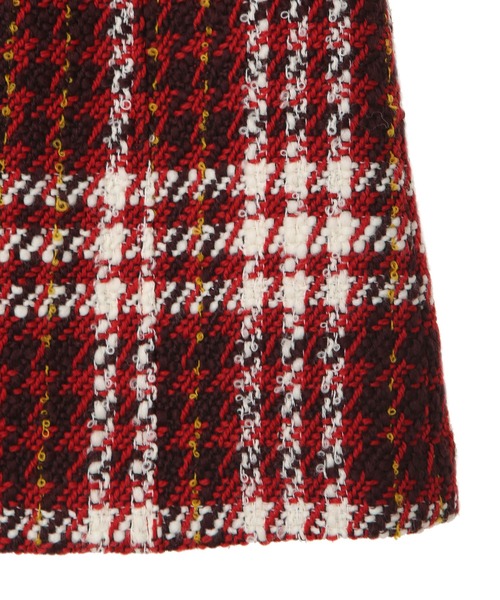 31 Sons de mode（トランテアン　ソン　ドゥ　モード）の「チェック台形スカート（スカート・レディース・レッド/オフホワイト・38/36）」の20枚目の写真