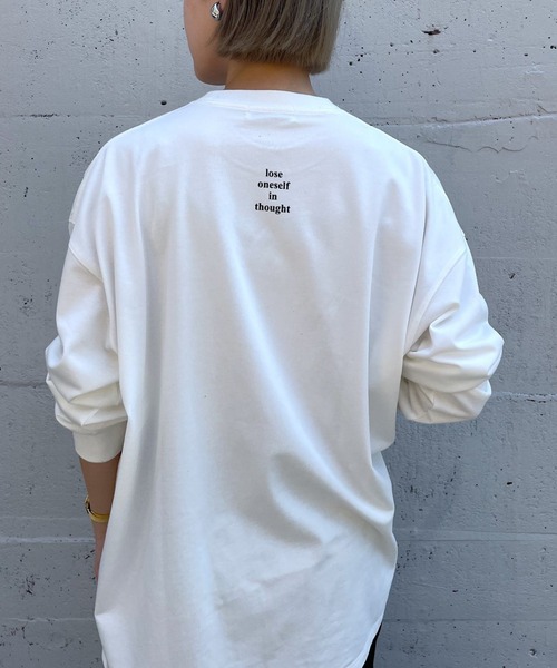 PAGEBOY(ページボーイ)の「ミラージュフォトロンT(Tシャツ/カットソー・レディース・オフホワイト/ブラック/ブラウン・FREE)」の13枚目の写真