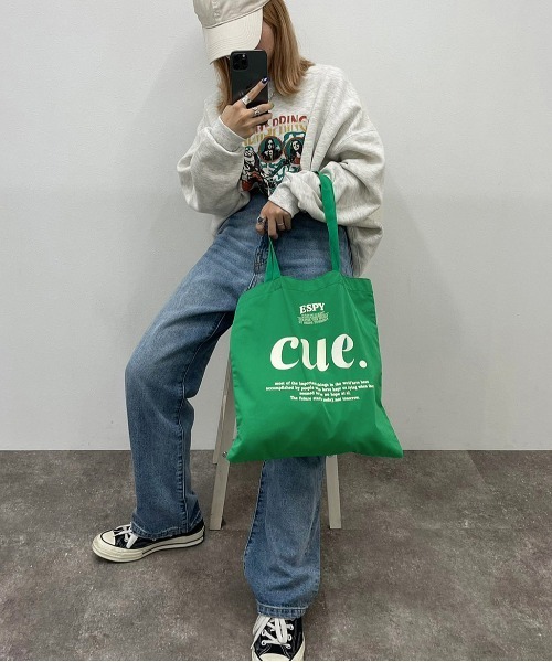 apres jour mignon(アプレジュールミニョン)の「ロゴプリントトートバッグ【ZOZOTOWN限定アイテム】(トートバッグ・レディース・アイボリー/ブラック/グリーン・ONESIZE)」の3枚目の写真