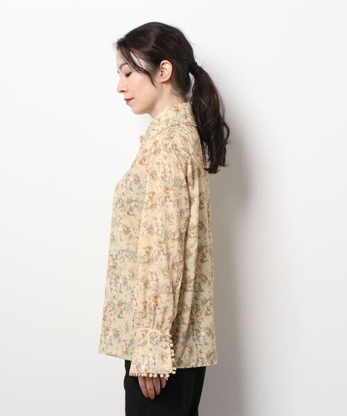 aimoha（アイモハ）の「花柄ブラウス（シャツ/ブラウス・レディース・イエロー・LARGE/MEDIUM/SMALL）」の3枚目の写真