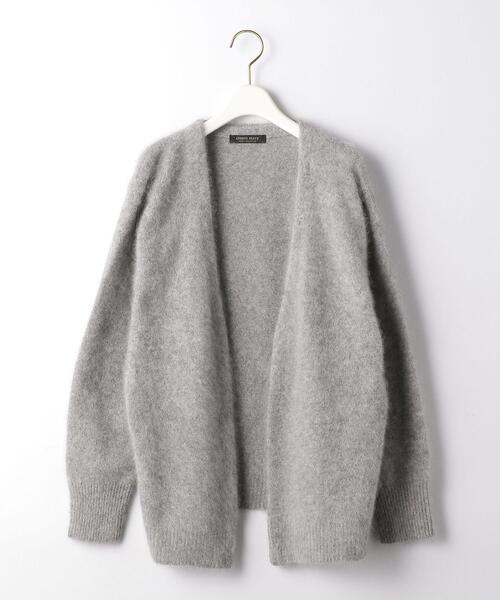 closet story（クローゼットストーリー）の「＜closet story（クローゼットストーリー）＞フワフワ ノーボタンカーディガン（カーディガン/ボレロ・レディース・ライトグレー/ブラウン・FREE）」の12枚目の写真
