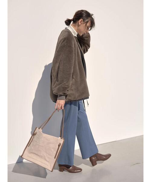 earth music&ecology（アースミュージックアンドエコロジー）の「リバーシブルMA-1*（MA-1・レディース・ブラック/ベージュ/カーキ・M/L）」の15枚目の写真