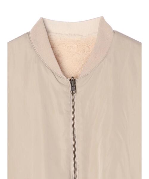 earth music&ecology（アースミュージックアンドエコロジー）の「リバーシブルMA-1*（MA-1・レディース・ブラック/ベージュ/カーキ・M/L）」の21枚目の写真