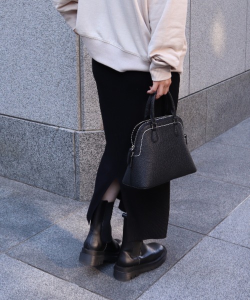 KOBE LETTUCE（コウベレタス）の「バックスリットリブニットタイトスカート（スカート・レディース・グリーン/ブラック/モカ/グレー/ピンク系・FREE）」の2枚目の写真