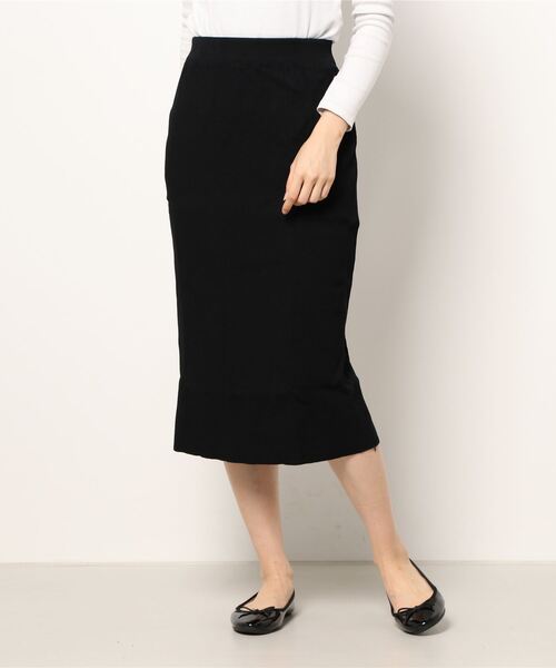 KOBE LETTUCE（コウベレタス）の「バックスリットリブニットタイトスカート（スカート・レディース・グリーン/ブラック/モカ/グレー/ピンク系・FREE）」の16枚目の写真