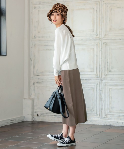 KOBE LETTUCE（コウベレタス）の「バックスリットリブニットタイトスカート（スカート・レディース・グリーン/ブラック/モカ/グレー/ピンク系・FREE）」の13枚目の写真