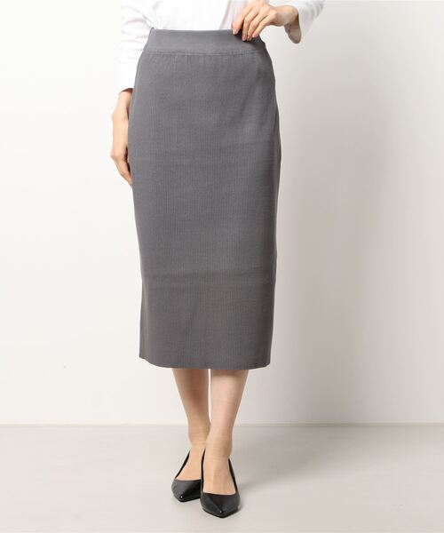 KOBE LETTUCE（コウベレタス）の「バックスリットリブニットタイトスカート（スカート・レディース・グリーン/ブラック/モカ/グレー/ピンク系・FREE）」の19枚目の写真