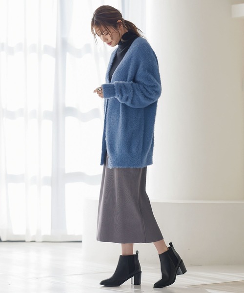 KOBE LETTUCE（コウベレタス）の「バックスリットリブニットタイトスカート（スカート・レディース・グリーン/ブラック/モカ/グレー/ピンク系・FREE）」の17枚目の写真