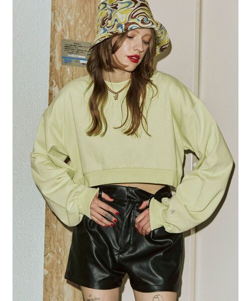 jouetie(ジュエティ)の「タックキュロット【ショートパンツ】(その他パンツ・レディース・アイボリー/グレー/ブラック/イエロー/グリーン・MEDIUM)」の7枚目の写真