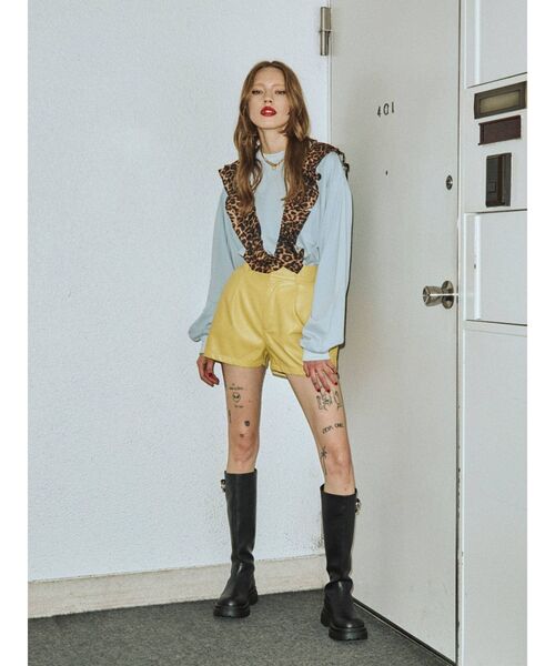 jouetie(ジュエティ)の「タックキュロット【ショートパンツ】(その他パンツ・レディース・アイボリー/グレー/ブラック/イエロー/グリーン・MEDIUM)」の18枚目の写真