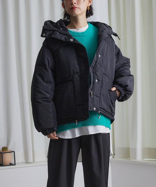 ECRIRE（エクリール）の「フード付きボリュームJK（その他アウター・レディース・ベージュ/ブラック/ラベンダー・M）」の10枚目の写真