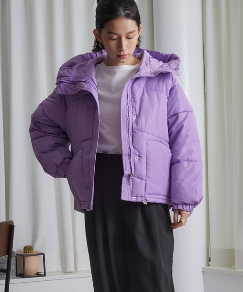 ECRIRE（エクリール）の「フード付きボリュームJK（その他アウター・レディース・ベージュ/ブラック/ラベンダー・M）」の9枚目の写真