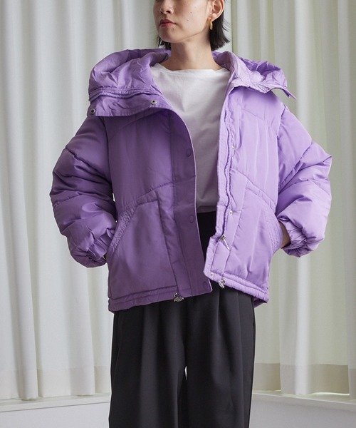 ECRIRE（エクリール）の「フード付きボリュームJK（その他アウター・レディース・ベージュ/ブラック/ラベンダー・M）」の14枚目の写真