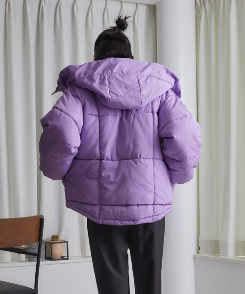 ECRIRE（エクリール）の「フード付きボリュームJK（その他アウター・レディース・ベージュ/ブラック/ラベンダー・M）」の18枚目の写真