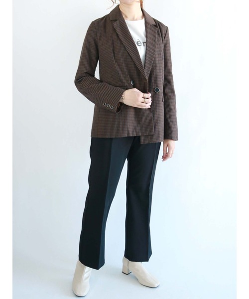 Te chichi(テチチ)の「センタープレスタックフレアパンツ(その他パンツ・レディース・グリーン/ブラウン/ブラック/パープル・フリ-)」の21枚目の写真