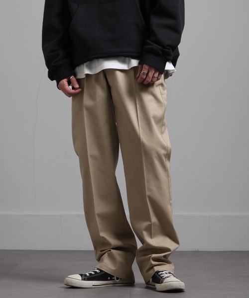 UNCORD（アンコード）の「【UNCORD】ワークカラーパンツ/ツイルスケーターチノパンツ（チノパンツ・メンズ・ブラック/ベージュ/レッド/ブルー/グリーン・MEDIUM/LARGE/X-LARGE）」の2枚目の写真