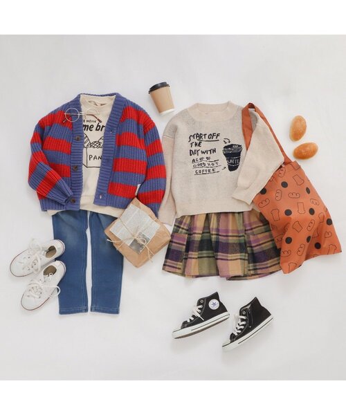 BREEZE（ブリーズ）の「ドリンクモチーフセーター（ニット/セーター・キッズ・オレンジ/アイボリー・90/100/110/120/80/130/140）」の3枚目の写真