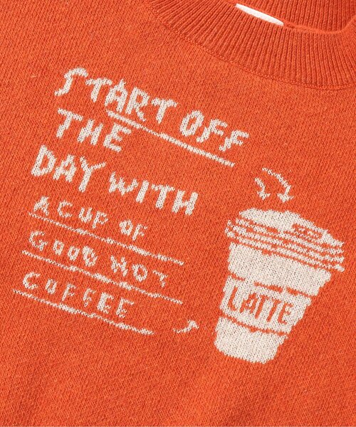 BREEZE（ブリーズ）の「ドリンクモチーフセーター（ニット/セーター・キッズ・オレンジ/アイボリー・90/100/110/120/80/130/140）」の10枚目の写真