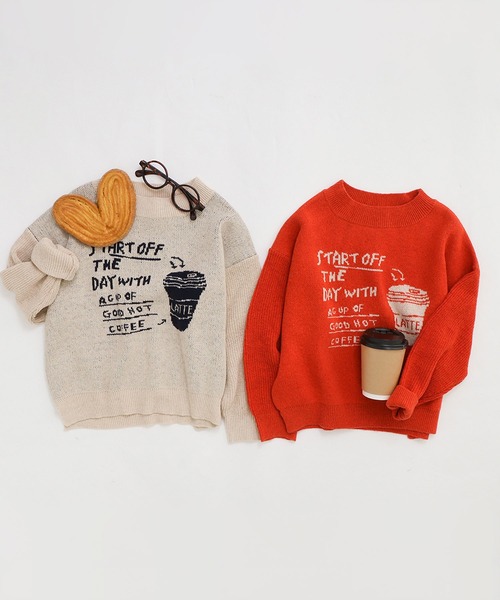 BREEZE（ブリーズ）の「ドリンクモチーフセーター（ニット/セーター・キッズ・オレンジ/アイボリー・90/100/110/120/80/130/140）」の16枚目の写真