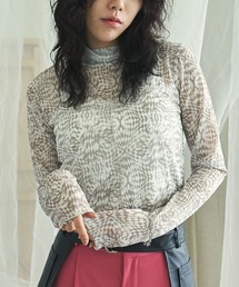 VACANCY（ヴァカンシー）の「サイケデリック柄タートルシアーインナー（Tシャツ/カットソー・メンズ）」