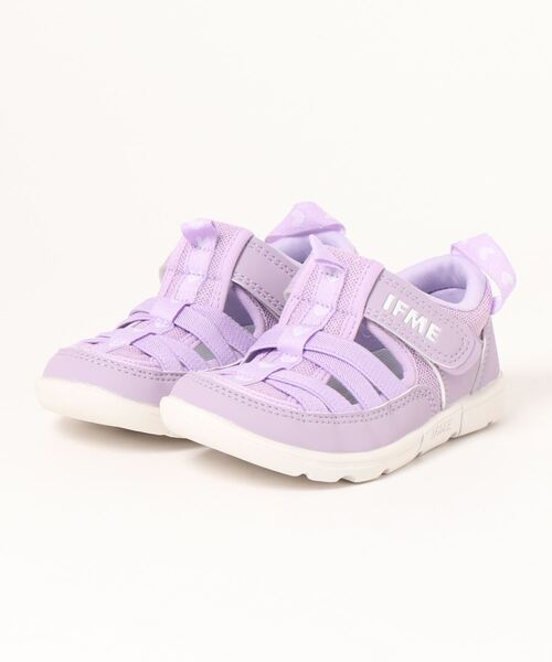 IFME(イフミー)の「《IFME》IFME KIDS サンダル 30-2317(サンダル・キッズ・ベージュ/パープル/ピンク/イエロー/ブルー・15.0cm/16.0cm/17.0cm/18.0cm/19.0cm/20.0cm/21.0cm/16.5cm/17.5cm/15.5cm)」の1枚目の写真