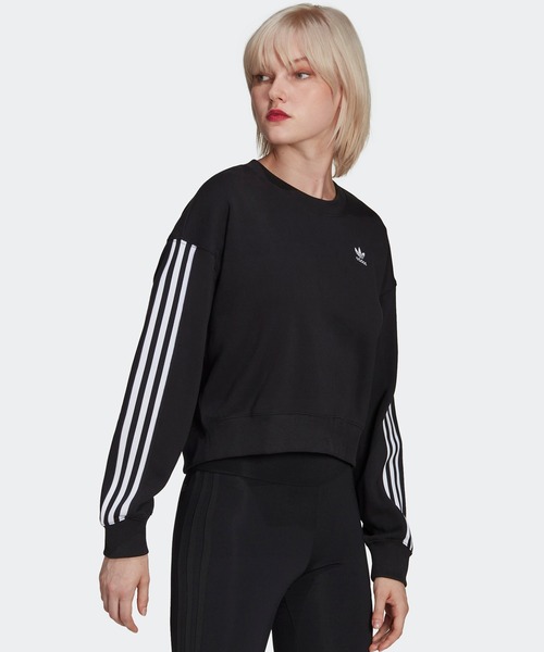 adidas（アディダス）の「アディカラー クラシック スウェット / アディダスオリジナルス（スウェット・レディース・ブラック/ピンク系その他/オフホワイト/ライトブルー・SMALL/MEDIUM/LARGE/X-LARGE/XX-LARGE/X-SMALL）」の6枚目の写真