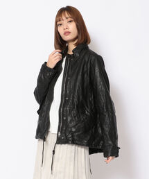 AVIREX | 【Women's】SHORT MODS LEATHER JACKET/ ショートモッズレザージャケット(ブルゾン)