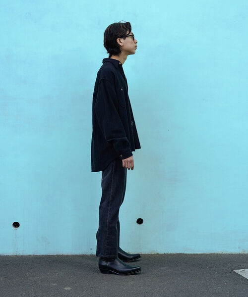 VAPORIZE（ヴェイパライズ）の「VAPORIZE / W Gaze Shirt（シャツ/ブラウス・メンズ・オフホワイト/ブラック・SMALL/MEDIUM/LARGE）」の4枚目の写真