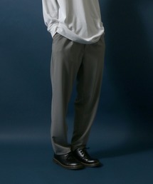 Cut Georgette Wide Tuck Tapered Pants/カットジョーゼット ワイドタックテーパードパンツ スラックス カラーパンツ