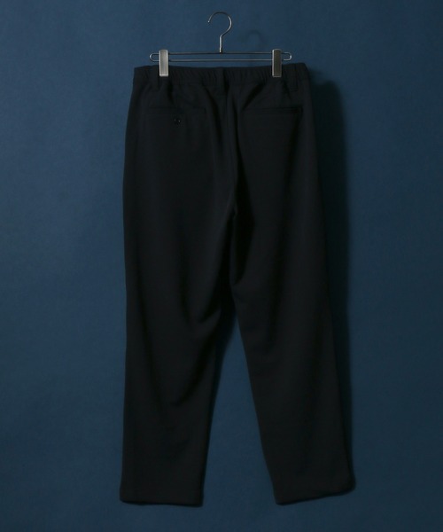 ANPAS（アンパス）の「Cut Georgette Wide Tuck Tapered Pants/カットジョーゼット ワイドタックテーパードパンツ スラックス カラーパンツ（スラックス・メンズ・オートミール/グレー/ベージュ/ブラック・M/L/LL）」の5枚目の写真