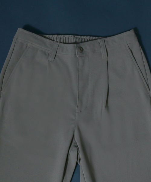 ANPAS（アンパス）の「Cut Georgette Wide Tuck Tapered Pants/カットジョーゼット ワイドタックテーパードパンツ スラックス カラーパンツ（スラックス・メンズ・オートミール/グレー/ベージュ/ブラック・M/L/LL）」の9枚目の写真