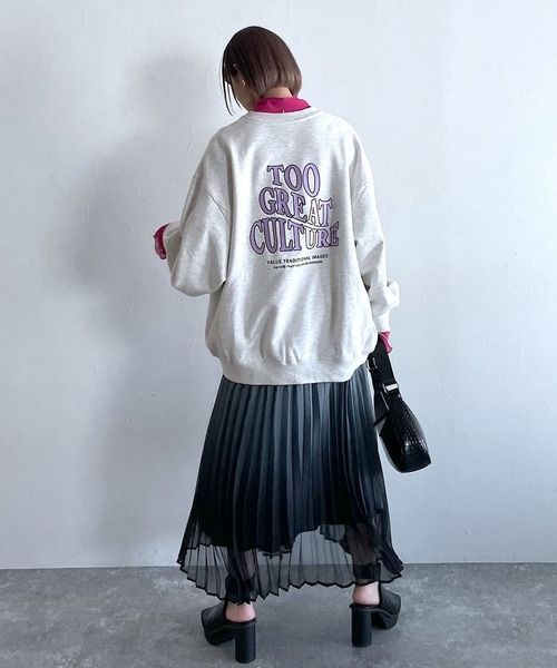 PAGEBOY（ページボーイ）の「オーロラプリーツスカート（スカート・レディース・ブラック/アクア・FREE）」の4枚目の写真