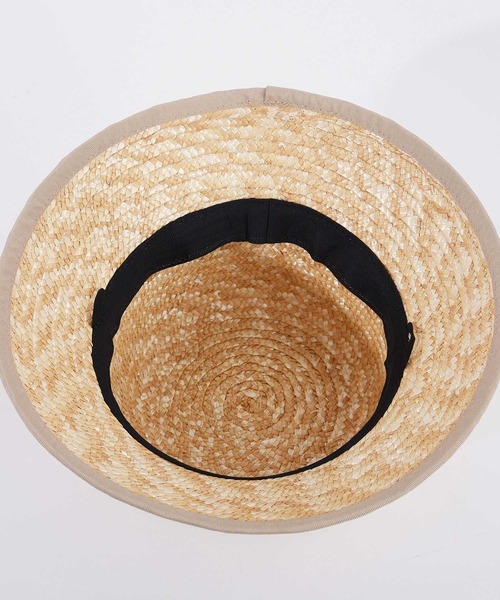 POU DOU DOU（プードゥドゥ）の「あご紐付きストローハット（ハット・レディース・ブラック/ベージュ・8）」の20枚目の写真