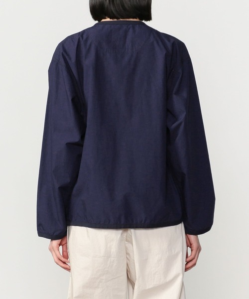 DANTON(ダントン)の「DANTON | コットンブロード シャツカーディガン WOMEN(シャツ/ブラウス・レディース・ライトグレー/ベージュ/ネイビー・36/38)」の10枚目の写真