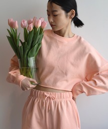 【Alley】ハングル裏毛ショートプルオーバー