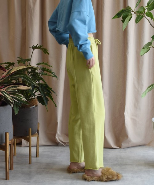 Alley by w closet（アリーバイダブルクローゼット）の「【Alley】ハングル裏毛ショートプルオーバー（スウェット・レディース・ピンク/ブルー/イエロー・FREE）」の18枚目の写真