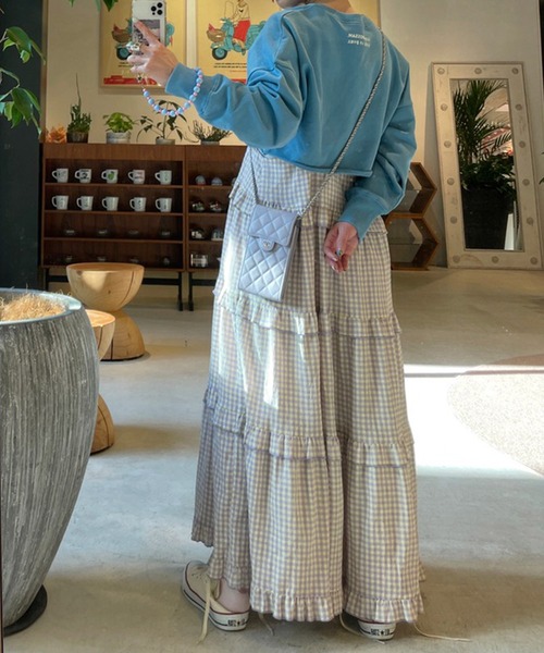 Alley by w closet（アリーバイダブルクローゼット）の「【Alley】ハングル裏毛ショートプルオーバー（スウェット・レディース・ピンク/ブルー/イエロー・FREE）」の7枚目の写真