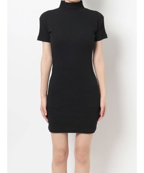 GYDA（ジェイダ）の「ハーフスリーブテレコタイトワンピース（ワンピース・レディース・ブラック/アイボリー/ミント・FREE）」の13枚目の写真