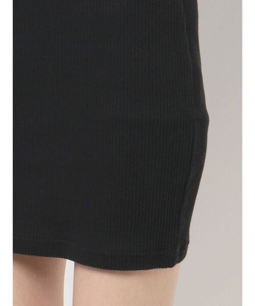 GYDA（ジェイダ）の「ハーフスリーブテレコタイトワンピース（ワンピース・レディース・ブラック/アイボリー/ミント・FREE）」の6枚目の写真