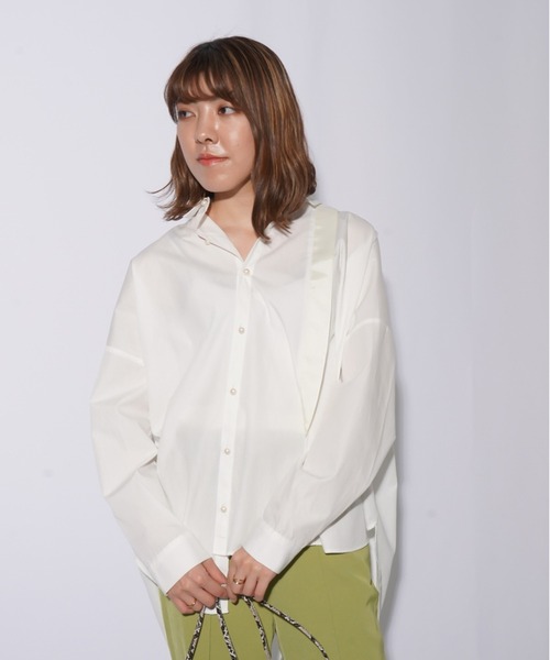店舗情報 ブラック BLANC basque ブランバスク パールアシメブラウス 店舗情報 ブラック BLANC basque ブランバスク パールアシメブラウス