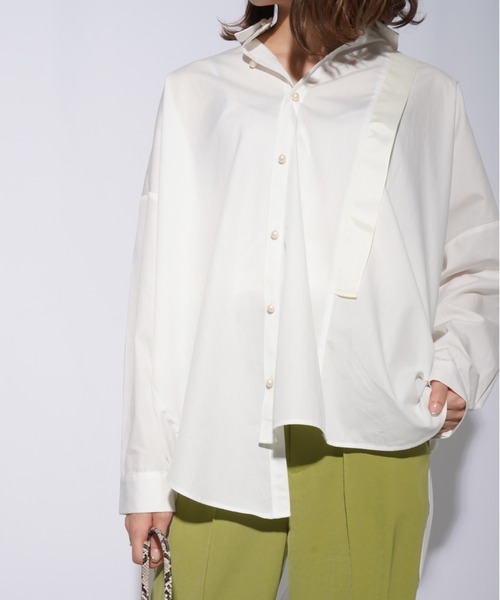 BLANC basque ブラウス blanc basque（ブランバスク） ブラウス シャツ パールボタン