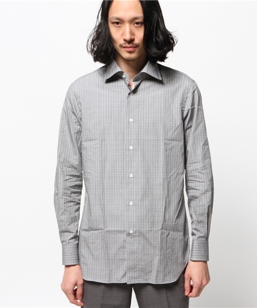 EDIFICE（エディフィス）の「セミワイドカラー グレンチェック/ドレス