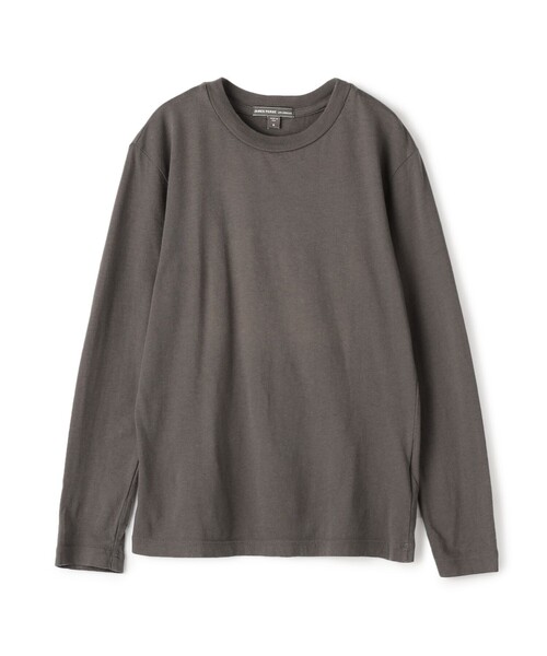 JAMES PERSE(ジェームスパース)の「キッズ ロングスリープTシャツ KLJ3076(Tシャツ/カットソー・キッズ・ブルー系その他/チャコールグレー/ライトブルー・4/06)」の2枚目の写真