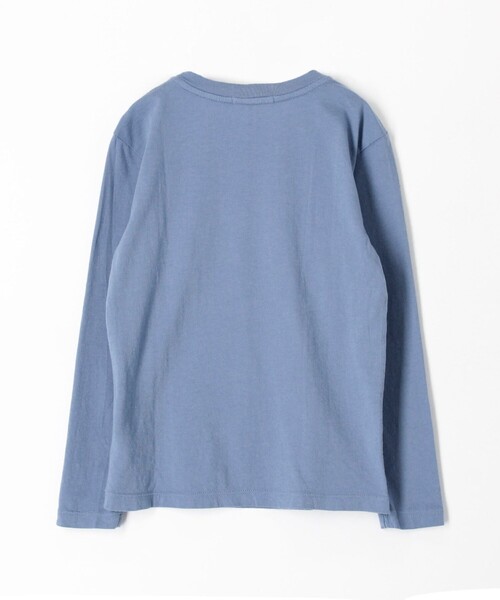 JAMES PERSE(ジェームスパース)の「キッズ ロングスリープTシャツ KLJ3076(Tシャツ/カットソー・キッズ・ブルー系その他/チャコールグレー/ライトブルー・4/06)」の4枚目の写真