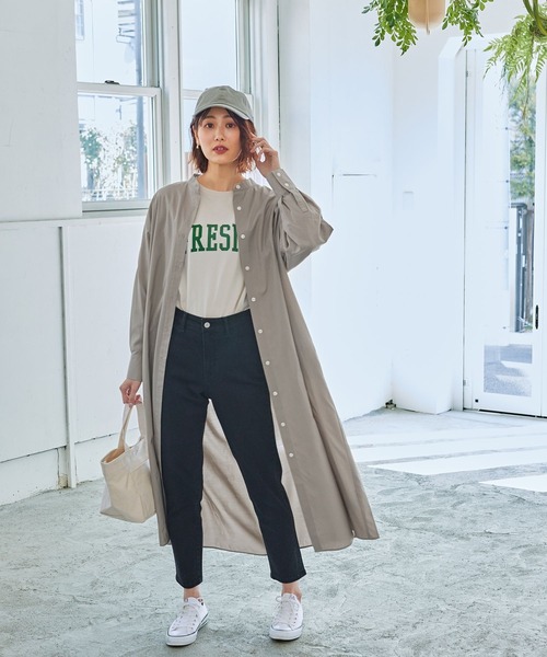 GLOBAL WORK(グローバルワーク)の「抗菌プリントロンT/264068(Tシャツ/カットソー・レディース・ホワイト/オフホワイト/ホワイト系その他3/ライトグレー/ホワイト系その他2/グレー系その他3・LARGE/MEDIUM)」の20枚目の写真