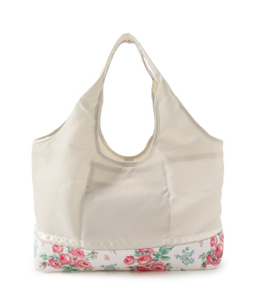 LAURA ASHLEY（ローラアシュレイ）の「バンチェッドロージズ柄　マイバッグ（エコバッグ/サブバッグ・レディース・ホワイト系その他/ネイビー系・00）」の5枚目の写真