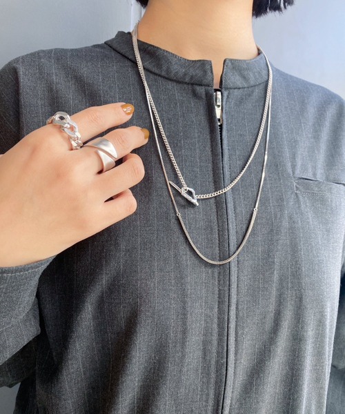and cloud(アンドクラウド)の「Rust Reversible Ring(リング・レディース・シルバー/ブラック/イエローゴールド・#11/#17/#13/#15)」の22枚目の写真