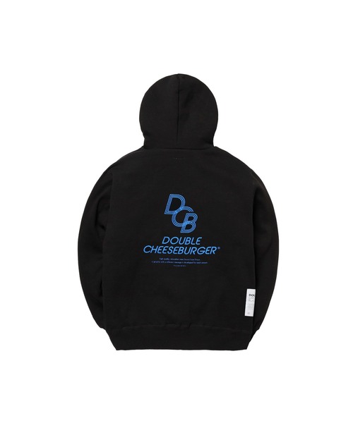 DOUBLE CHEESEBURGER(ダブルチーズバーガー)の「ダブルチーズバーガー フーディー -Three Line Logo- / DOUBLE CHEESEBURGER Hoodie -Three Line Logo-(パーカー・レディース・ホワイト/ブラック・1/2)」の7枚目の写真
