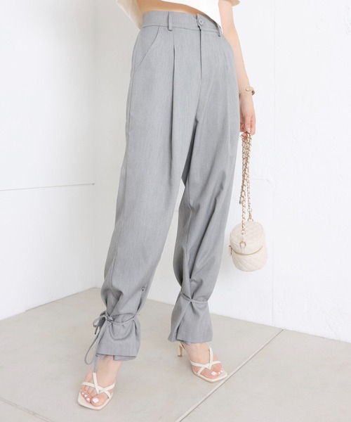 Chico（チコ）の「裾ドロストデザインパンツ（その他パンツ・レディース・ブラック/グレー/アイボリー・FREE）」の22枚目の写真